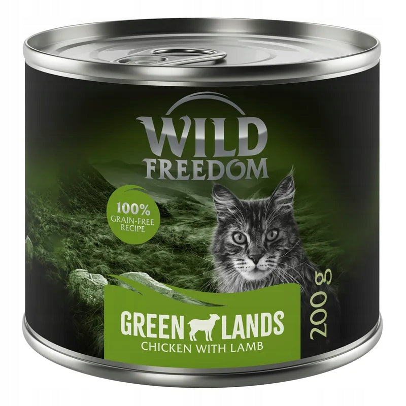 Wild Freedom Adult mokra karma dla kota 6x 200 g – 98% mięsa, bezzbożowa, mix smaków