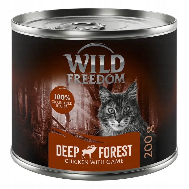 Wild Freedom Adult mokra karma dla kota 6x 200 g – 98% mięsa, bezzbożowa, mix smaków