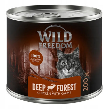 Wild Freedom Adult mokra karma dla kota 6x 200 g – 98% mięsa, bezzbożowa, mix smaków