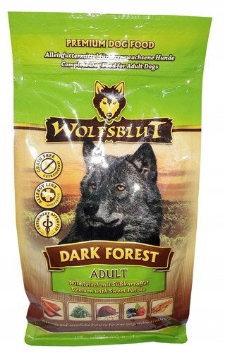 Wolfsblut Dark Forest sucha karma dla psa 2 kg – dziczyzna i bataty, bezzbożowa