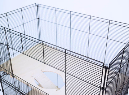 Pet Products Industries wysoka klatka dla szczura i koszatniczki 76 x 44 x 101 cm z piętrami – czarna