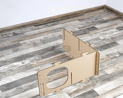 FLOP Modułowy labirynt dla królika XL z tektury 57x57 cm – tunel i kryjówka