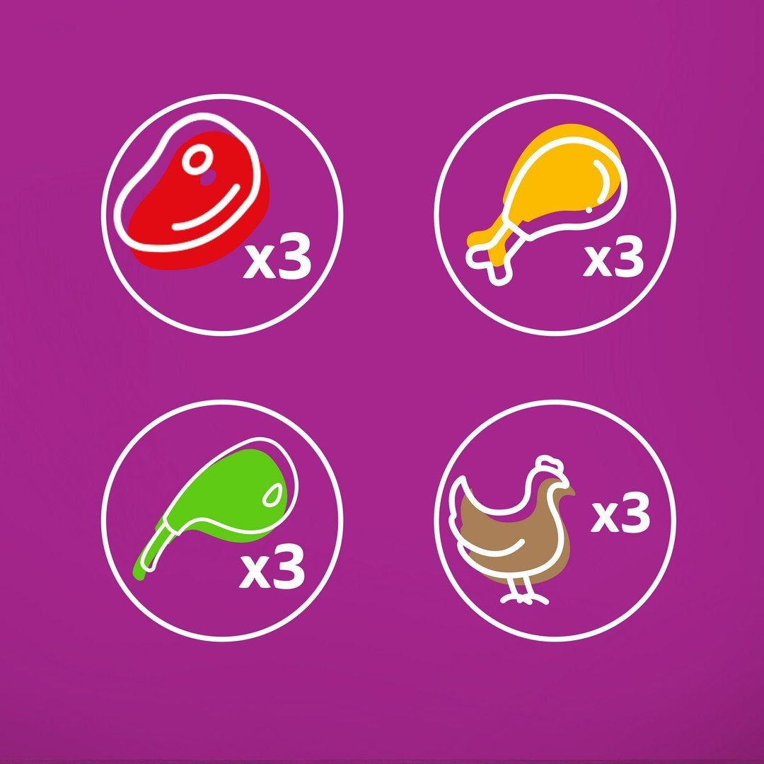 Whiskas mokra karma dla kota w sosie, 2 x 12 saszetek 85 g – mix smaków