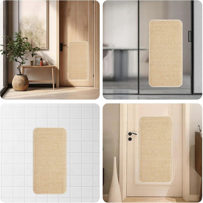 Maty do drapania dla kota z sizalu 50 × 25 cm – zestaw 3 szt., ochrona mebli, brązowe