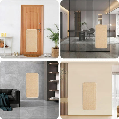 Maty do drapania dla kota z sizalu 50 × 25 cm – zestaw 3 szt., ochrona mebli, brązowe