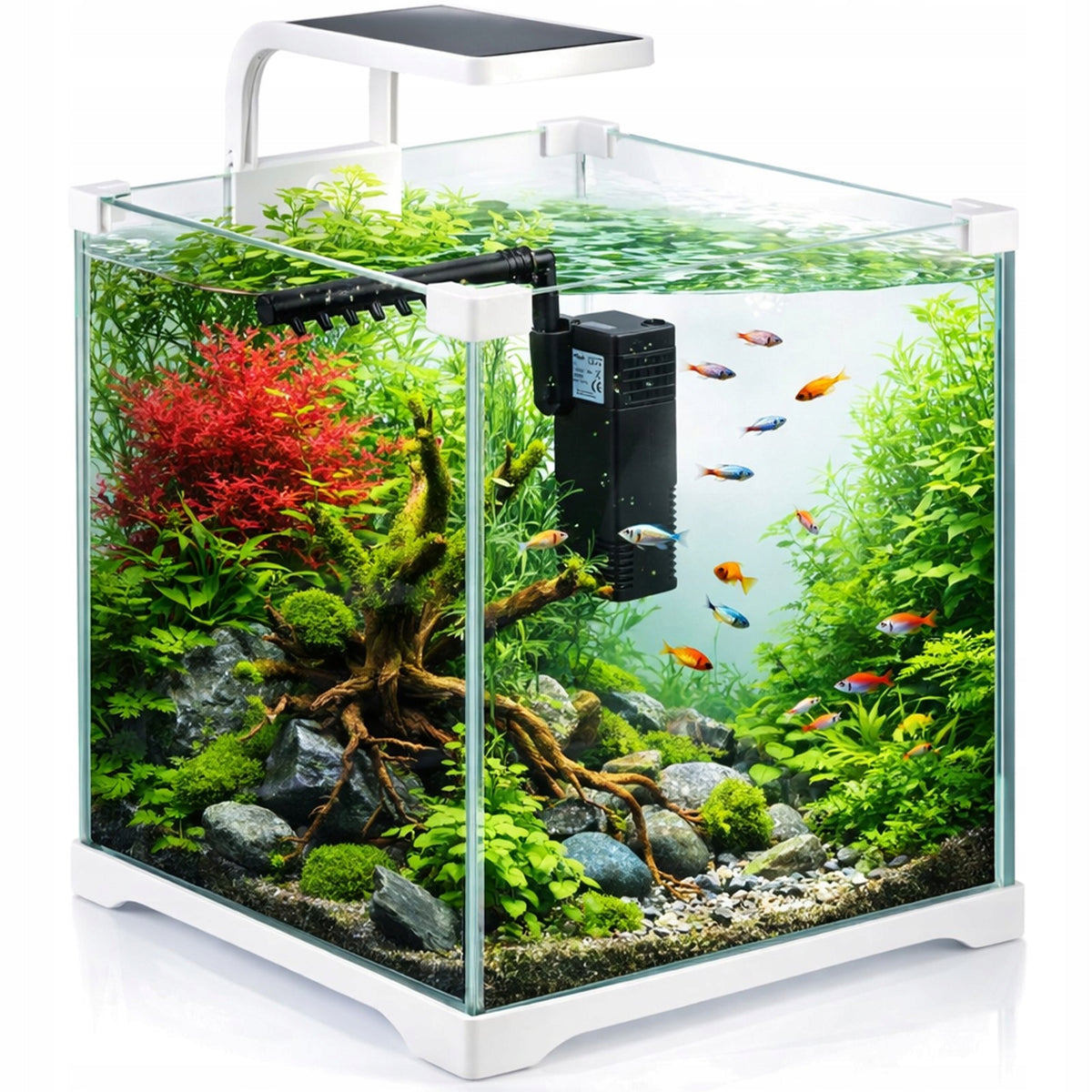 Kruger Meier Shrimp!One Pro akwarium 10 l z filtrem i lampą LED – zestaw krewetkarium