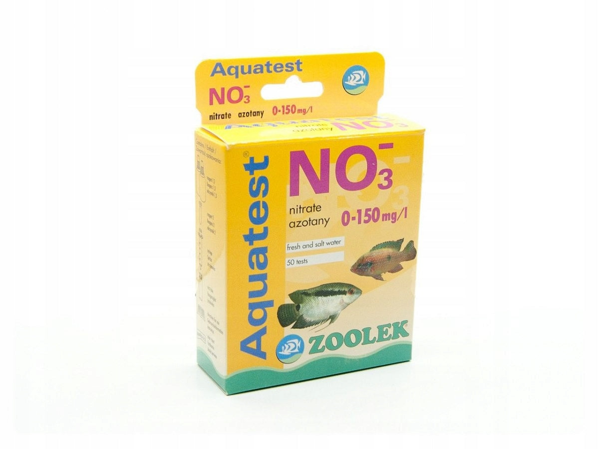 Zoolek test na azotany NO3 do akwarium – kropelkowy, zakres 0-150 mg/l, 50 testów