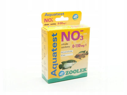 Zoolek test na azotany NO3 do akwarium – kropelkowy, zakres 0-150 mg/l, 50 testów