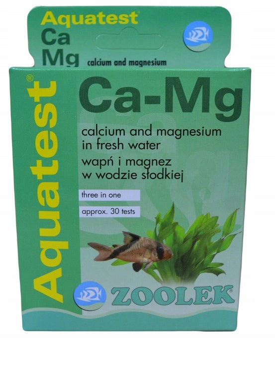 Zoolek test Ca-Mg do akwarium – kropelkowy pomiar wapnia, magnezu i twardości ogólnej
