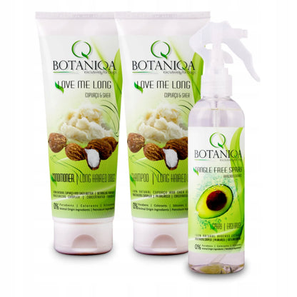 Botaniqa zestaw kosmetyków dla psów długowłosych – szampon, odżywka i spray 250 ml