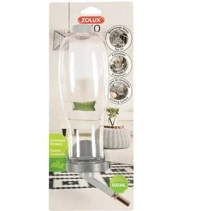 Zolux Poidło kulkowe dla gryzoni 500 ml napełniane od góry, bez wylewania – szare