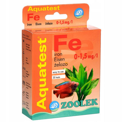 Zoolek Zestaw testów kropelkowych do akwarium pH x2, GH-KH, NO2, NO3, PO4, Fe