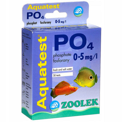 Zoolek Zestaw testów kropelkowych do akwarium pH x2, GH-KH, NO2, NO3, PO4, Fe