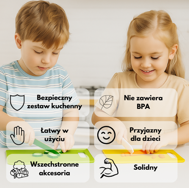 Zestaw akcesoriów kuchennych dla dzieci