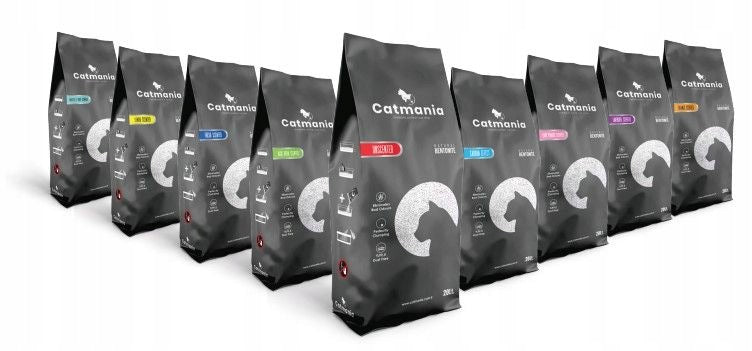 Catmania Żwirek bentonitowy dla kota 20 l zbrylający, bezpyłowy – zapach lawendy