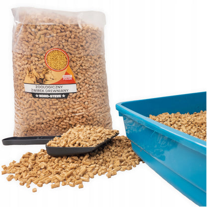 ŚwiatEka Żwirek drewniany pellet 30 kg dla kota i gryzoni – drewno iglaste, 75 l