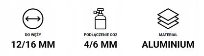 Invital zewnętrzny atomizer CO2 do akwarium 12/16 mm z ceramiczną membraną – Atomizer Pro