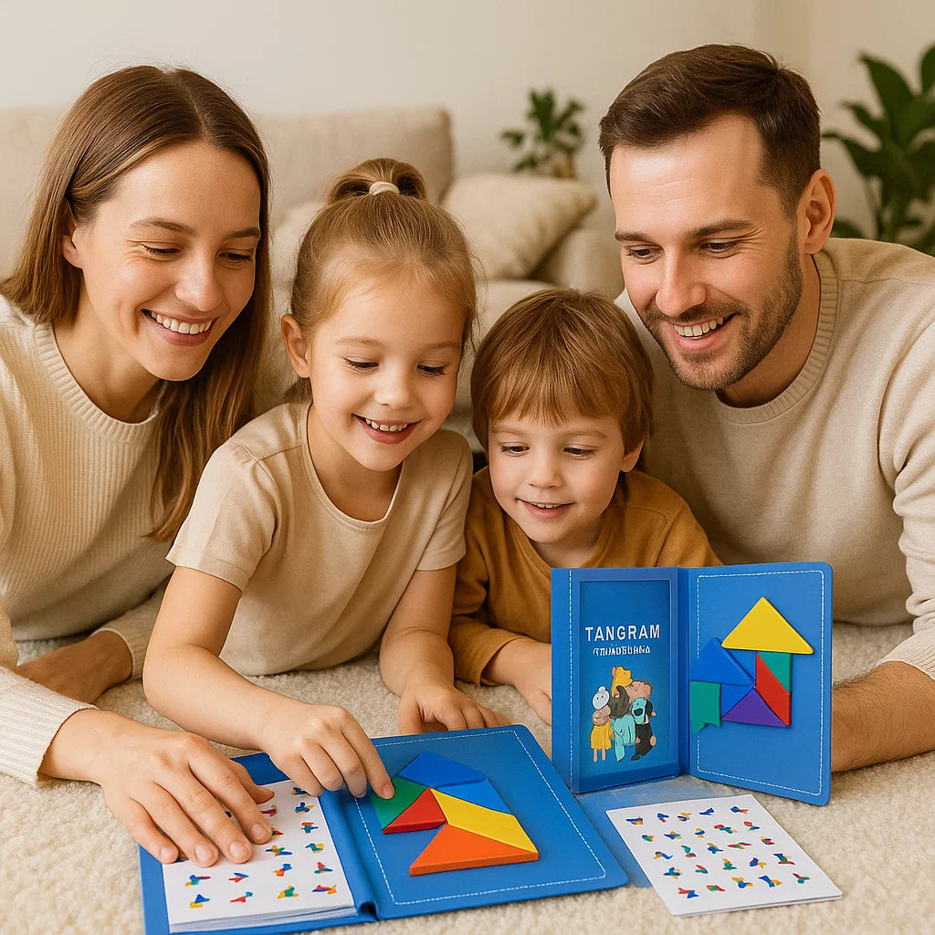 Montessori Magnet Puzzle Book: Książeczka Magnesów i Wzorów
