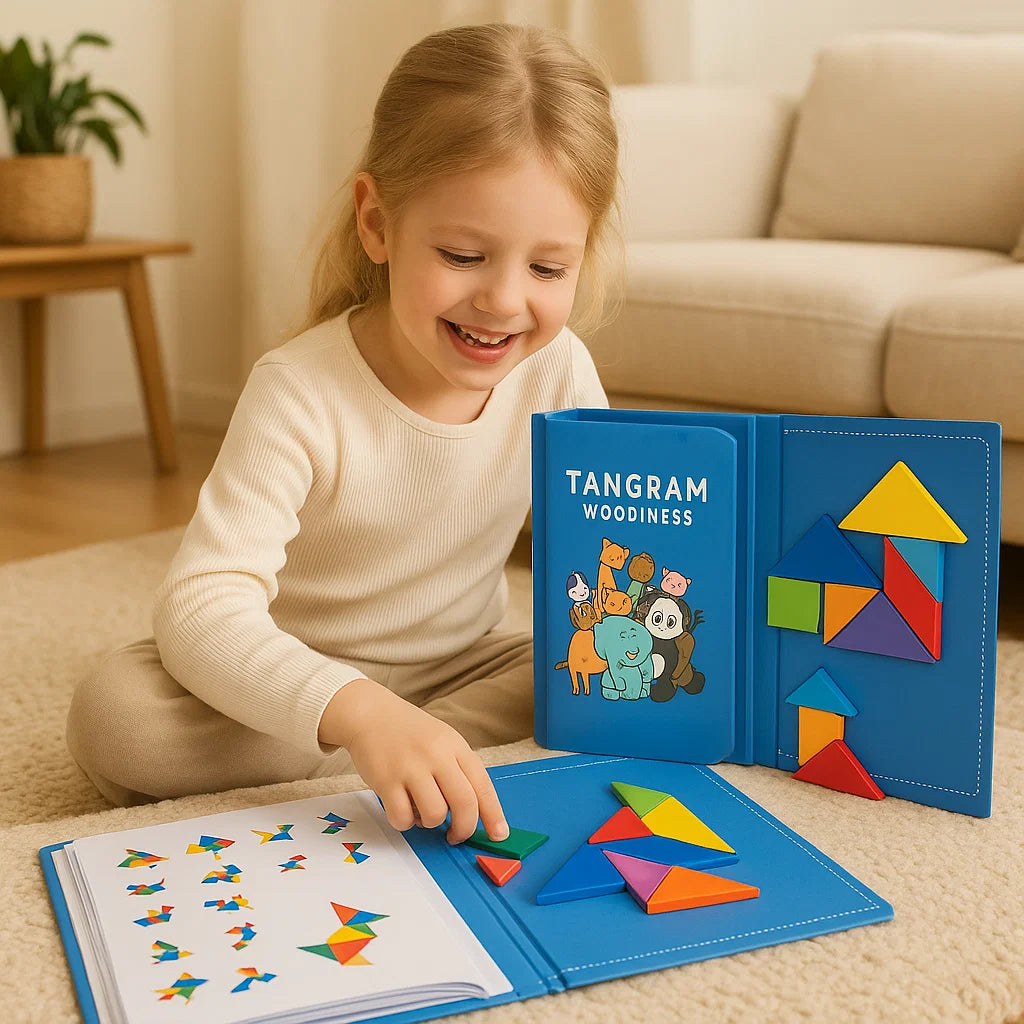 Montessori Magnet Puzzle Book: Książeczka Magnesów i Wzorów