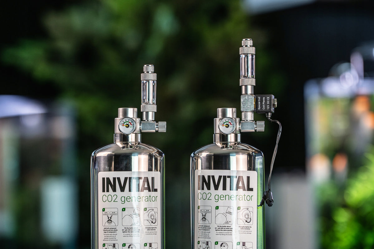 Invital Generator CO2 do akwarium z butlą 2 l – zawór elektromagnetyczny, wyłączanie nocne