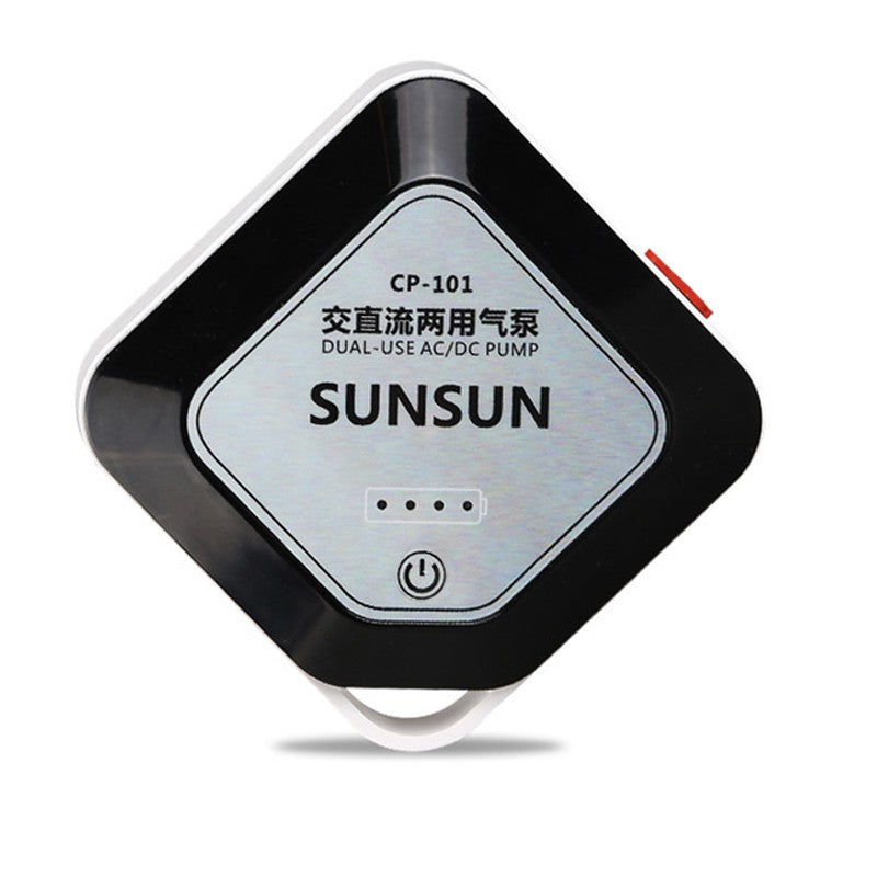 Sunsun napowietrzacz akwariowy z akumulatorem AC/DC AirPump 100 l/h, 1 W – zestaw