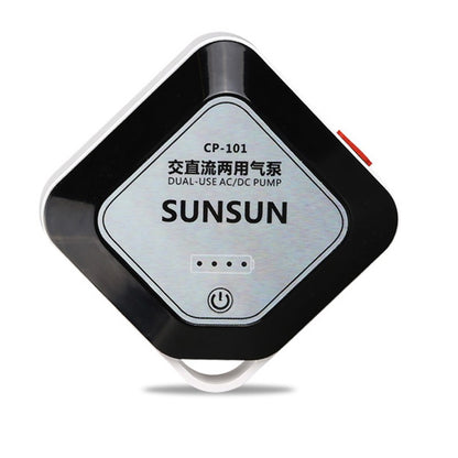 Sunsun napowietrzacz akwariowy z akumulatorem AC/DC AirPump 100 l/h, 1 W – zestaw