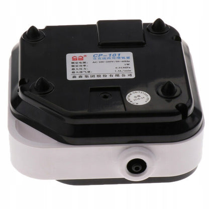Sunsun napowietrzacz akwariowy z akumulatorem AC/DC AirPump 100 l/h, 1 W – zestaw
