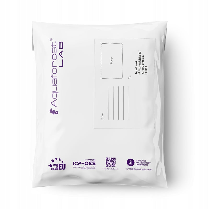 Aquaforest ICP 1 test laboratoryjny wody do akwarium – Ca, Fe, K, KH, Mg, zestaw z fiolką
