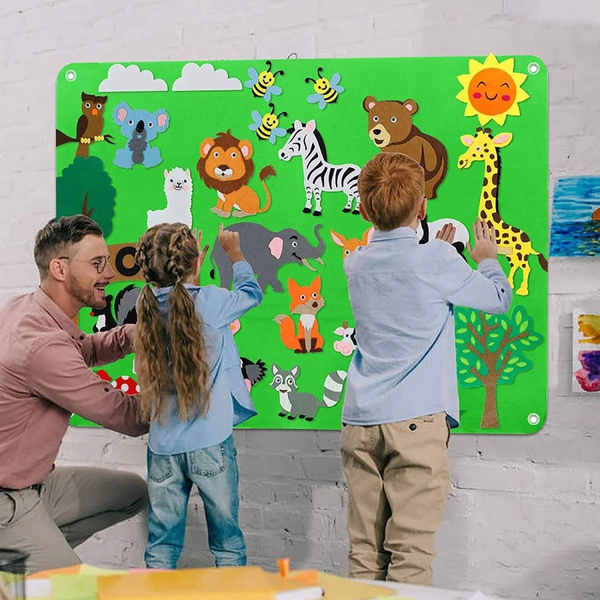 Tablica Edukacyjna Zwierzęta Montessori