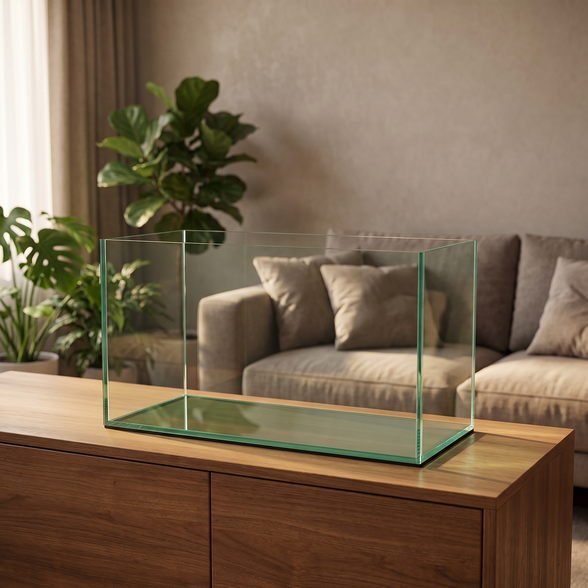 Diversa Akwarium prostokątne 53 l 50x30x35 cm, szkło float 4 mm, czarny silikon