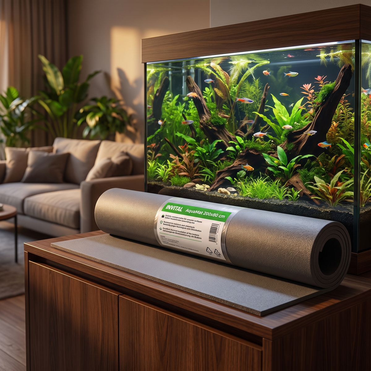 Invital AquaMat mata pod akwarium 160 x 60 cm, grubość 6 mm – polietylen XPE