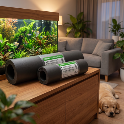 Invital AquaMat mata pod akwarium 120x40 cm z polietylenu XPE, do terrarium – czarna