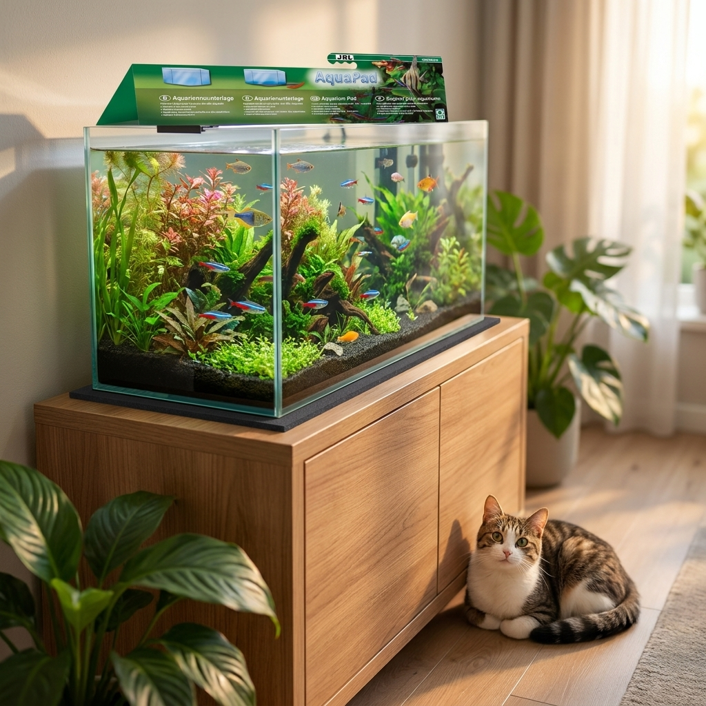 JBL AquaPad mata pod akwarium 120 x 40 cm – elastyczna podkładka 5 mm, czarna