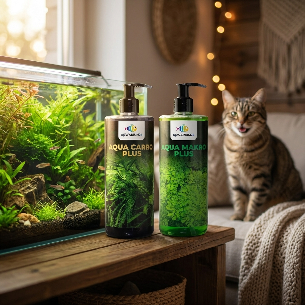 Akwarium24 nawóz do akwarium Carbo Plus i Makro Plus 2 x 500 ml – zestaw węgiel i NPK