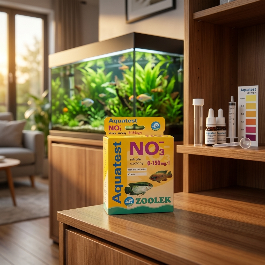 Zoolek test na azotany NO3 do akwarium – kropelkowy, zakres 0-150 mg/l, 50 testów