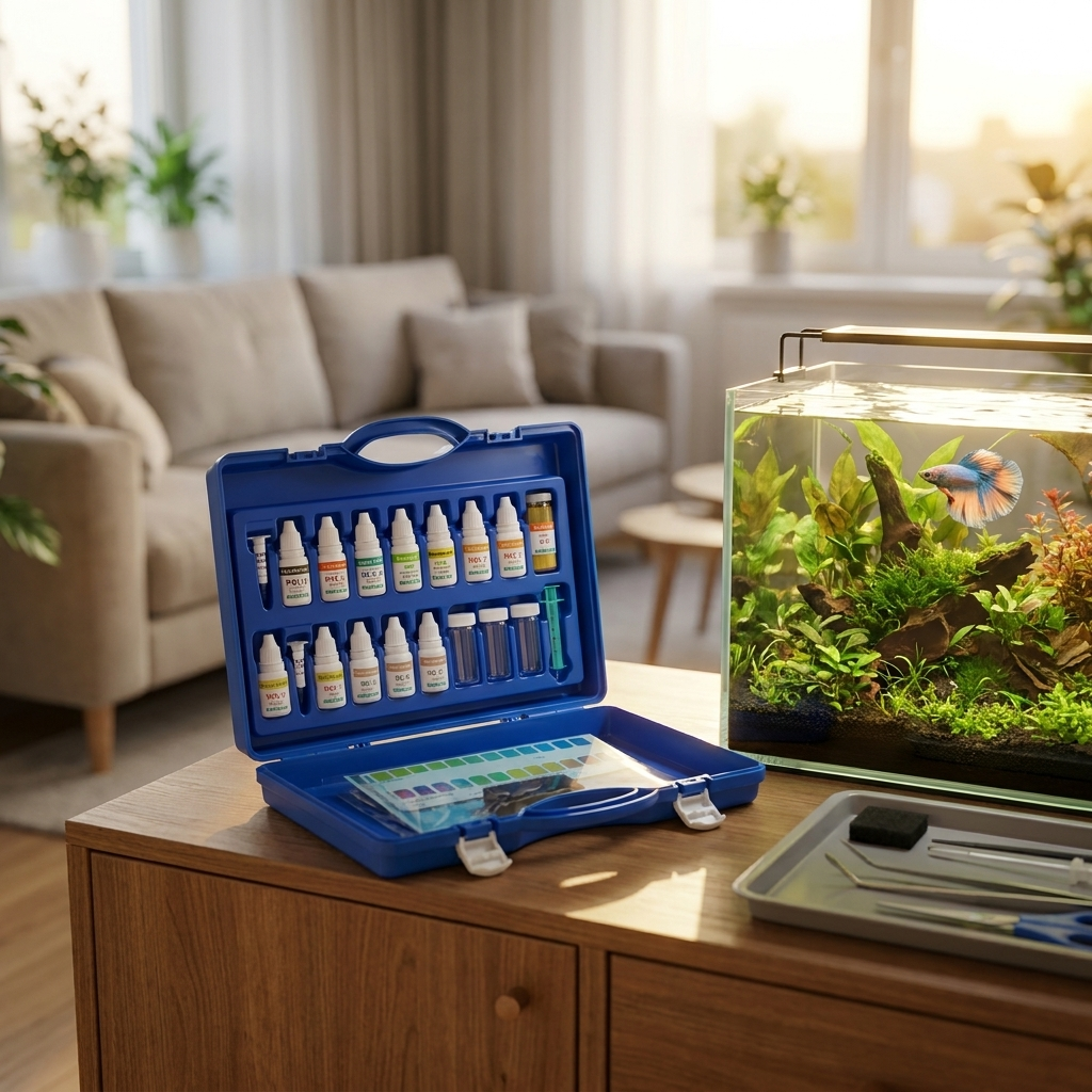 Zoolek Aquaset 1 Basic zestaw 9 testów kropelkowych do akwarium – w walizce