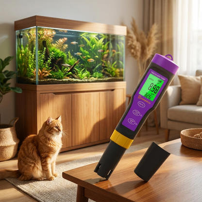 Tester jakości wody 4w1 QT20 – miernik pH, TDS, EC i temperatury z ekranem LCD, IP65
