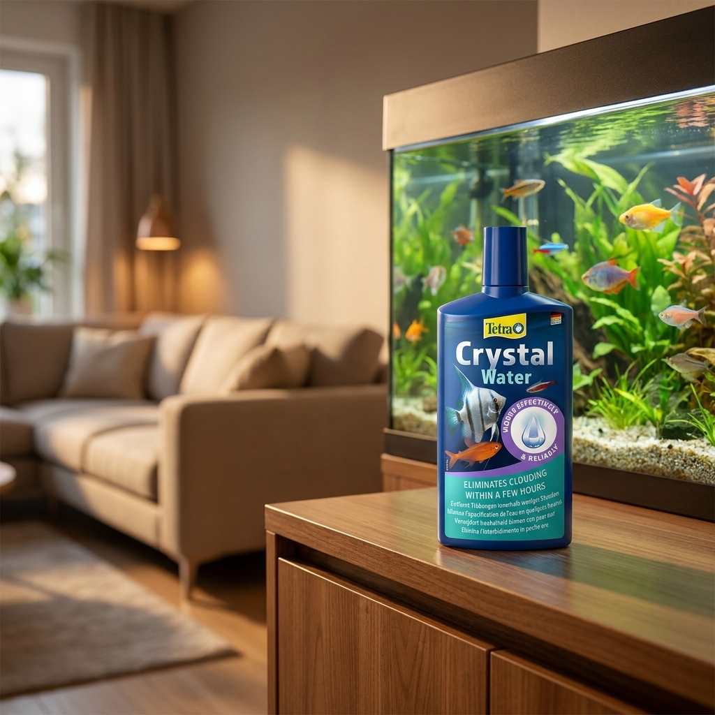 Tetra CrystalWater 500 ml – preparat do klarowania wody w akwarium, usuwa zmętnienie