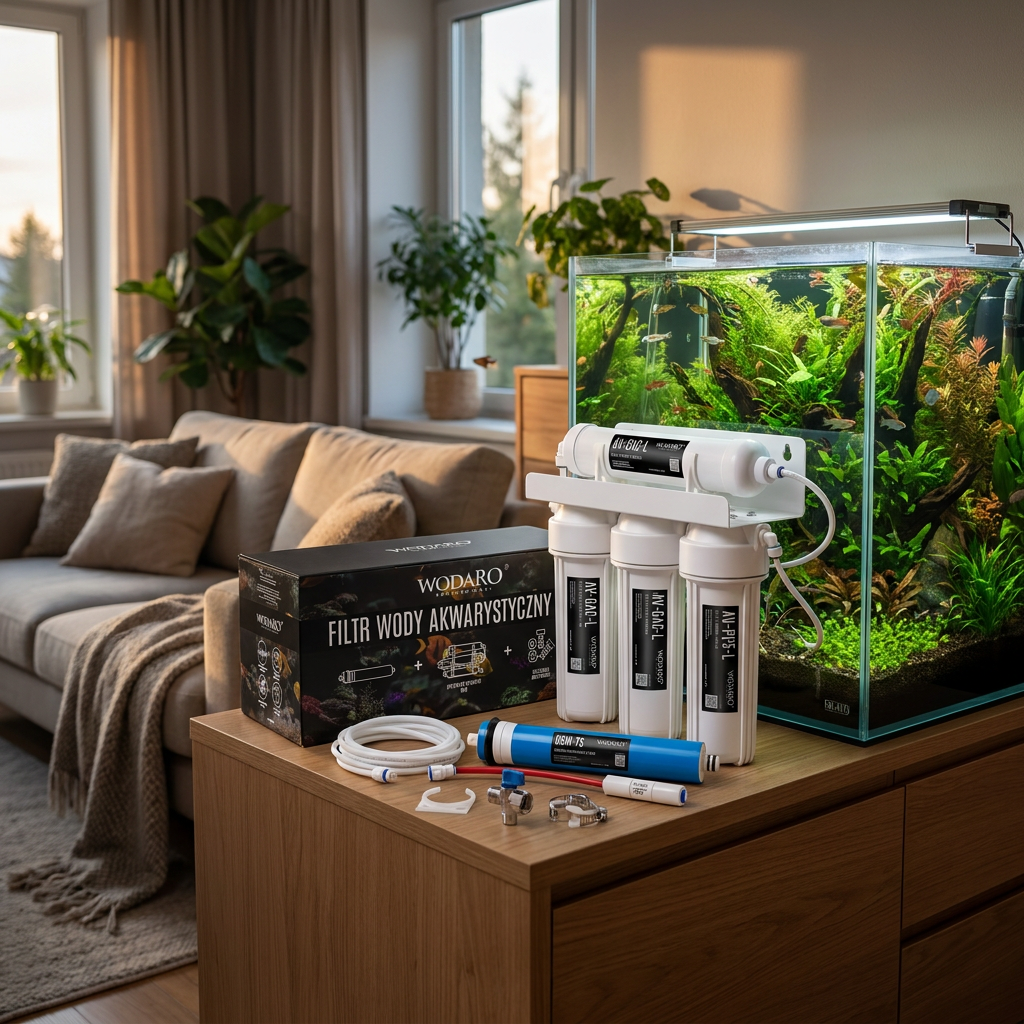 wodaRO Filtr odwróconej osmozy do akwarium RO3 75 GPD – 3-stopniowy, do 280 l/dobę