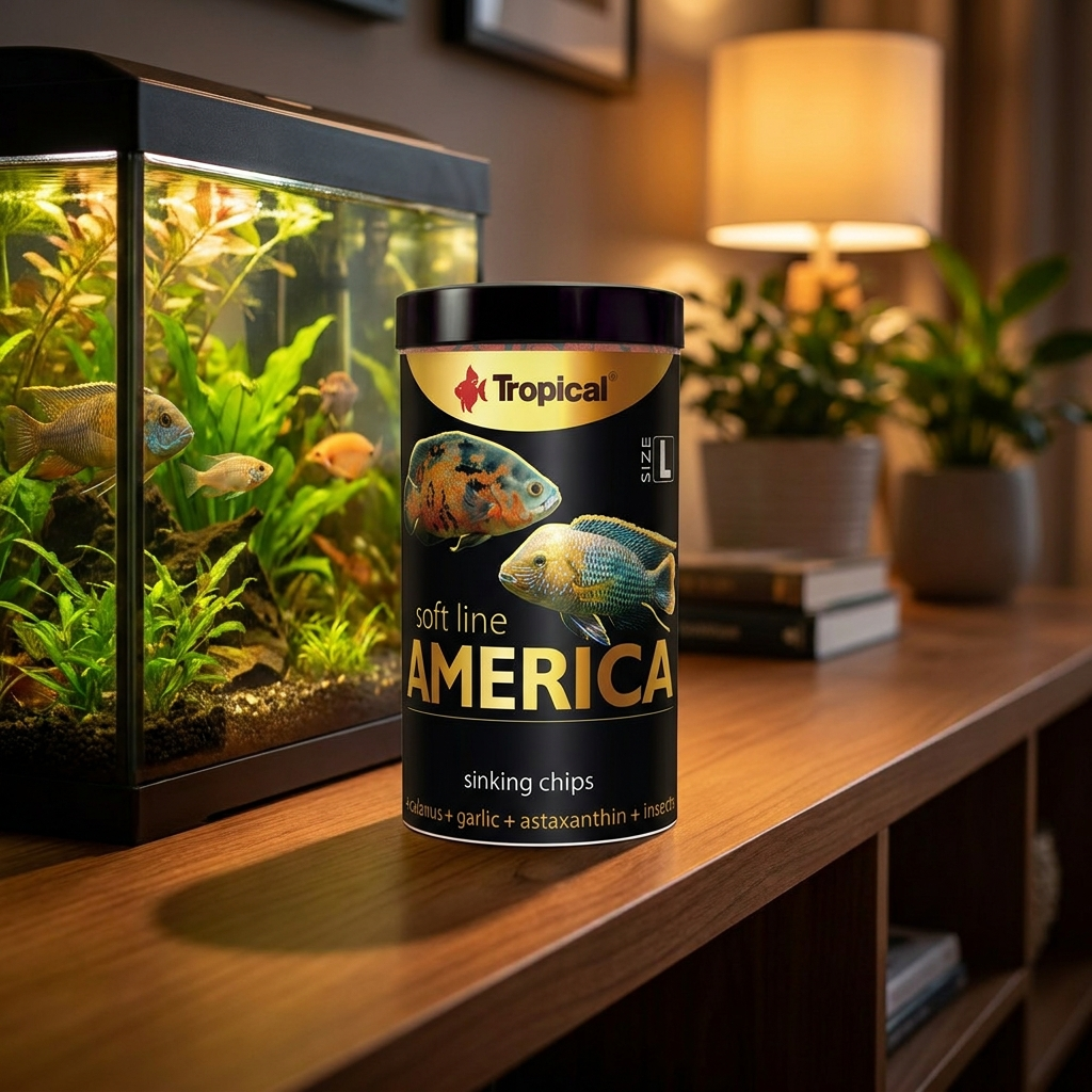TROPICAL Soft Line America L pokarm dla ryb 130 g – miękki tonący granulat, 250 ml