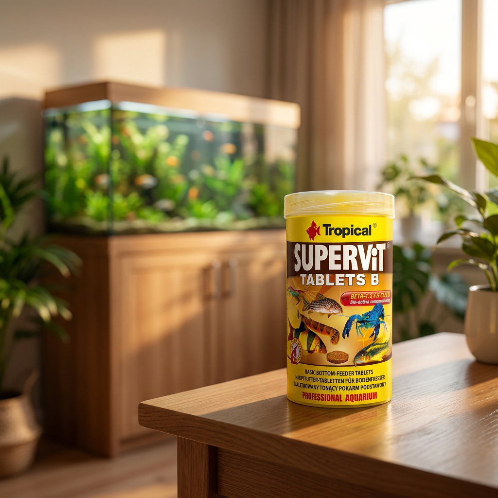 Supervit Tablets B pokarm dla ryb dennych 250 ml – tonące tabletki z beta-glukanem