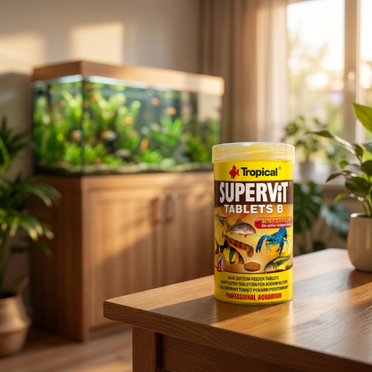 Supervit Tablets B pokarm dla ryb dennych 250 ml – tonące tabletki z beta-glukanem