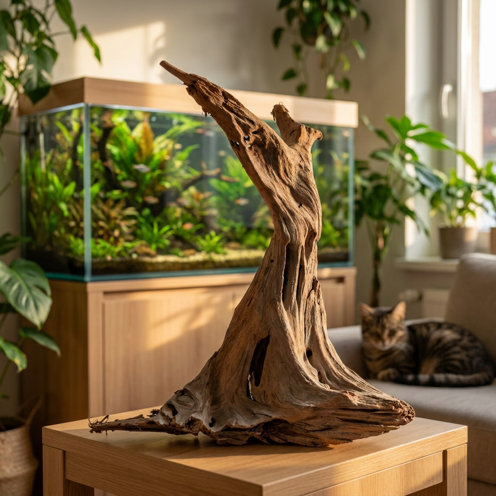 Korzeń mangrowca do akwarium i terrarium 30–40 cm – naturalna dekoracja, rozmiar M