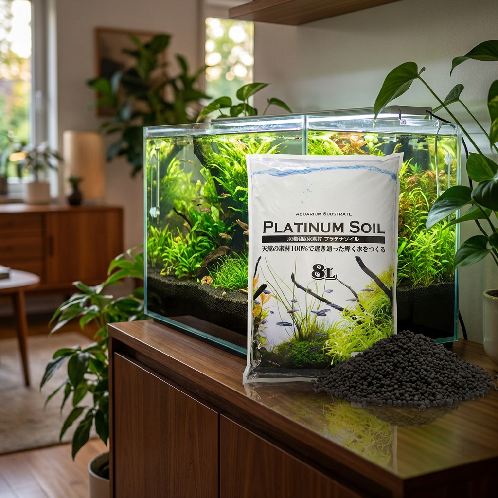Qualdrop Platinum Soil Powder podłoże aktywne do akwarium 8 l, frakcja 1,6-3 mm – czarne