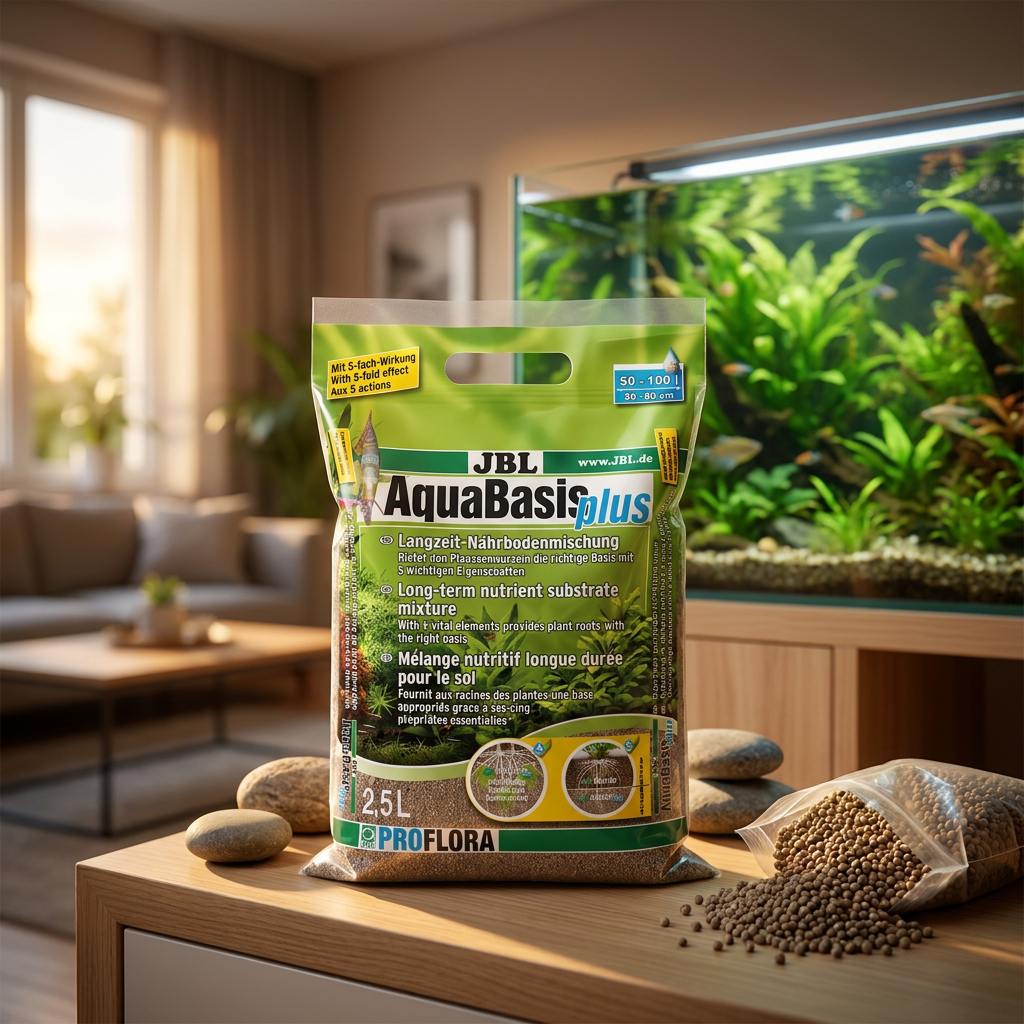 JBL AquaBasis Plus podłoże nawozowe do akwarium 2,5 l – frakcja 1-2 mm, do 120 l