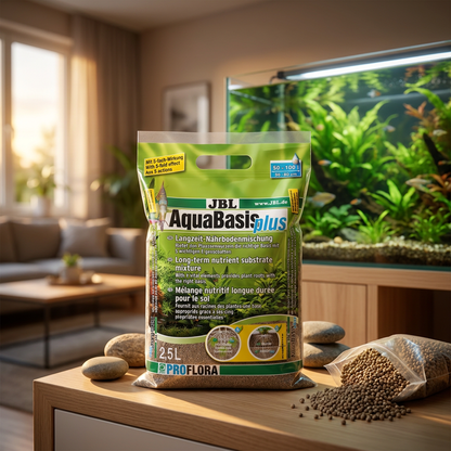 JBL AquaBasis Plus podłoże nawozowe do akwarium 2,5 l – frakcja 1-2 mm, do 120 l