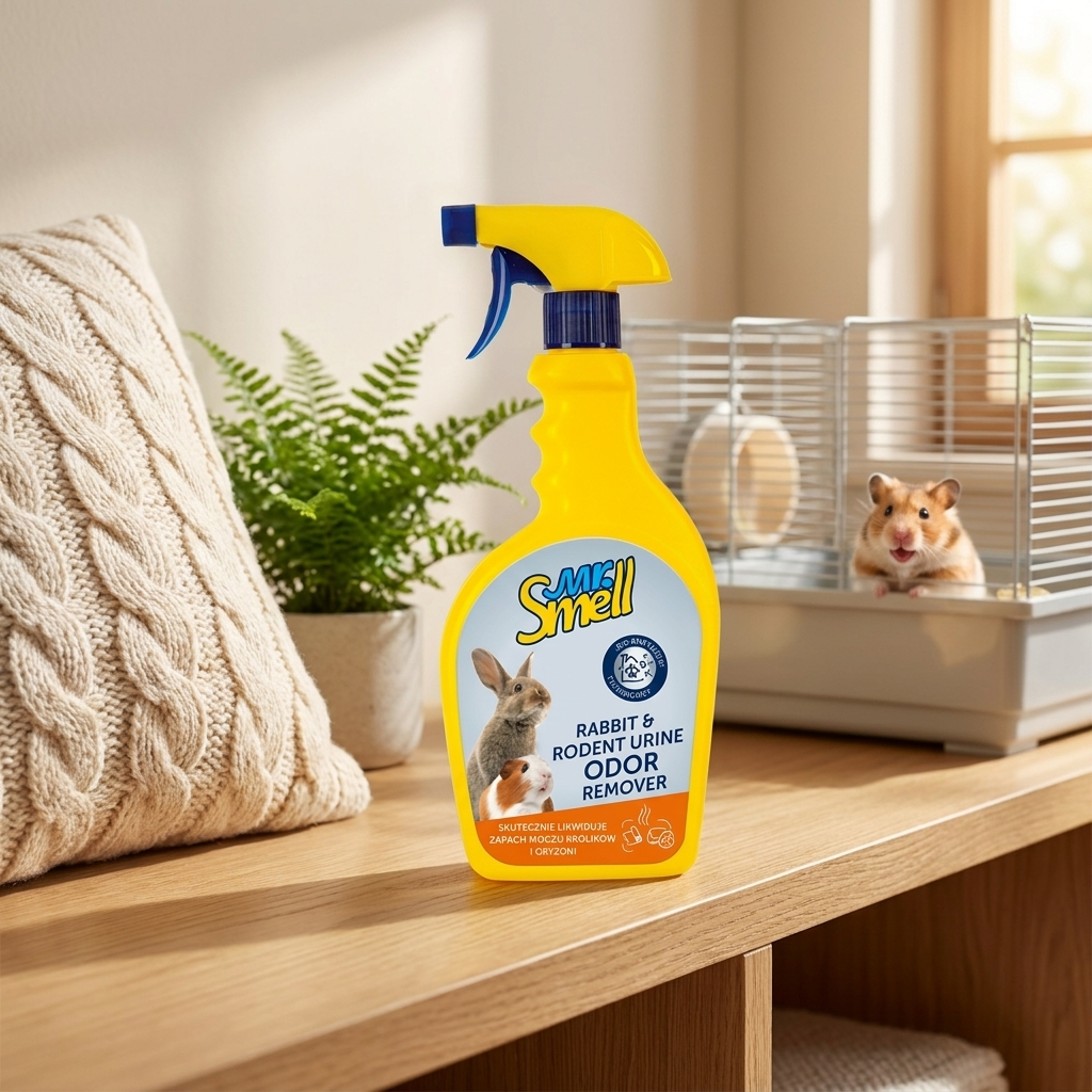 Mr. Smell neutralizator zapachu moczu gryzoni 500 ml – bioenzymatyczny spray dla chomika i królika