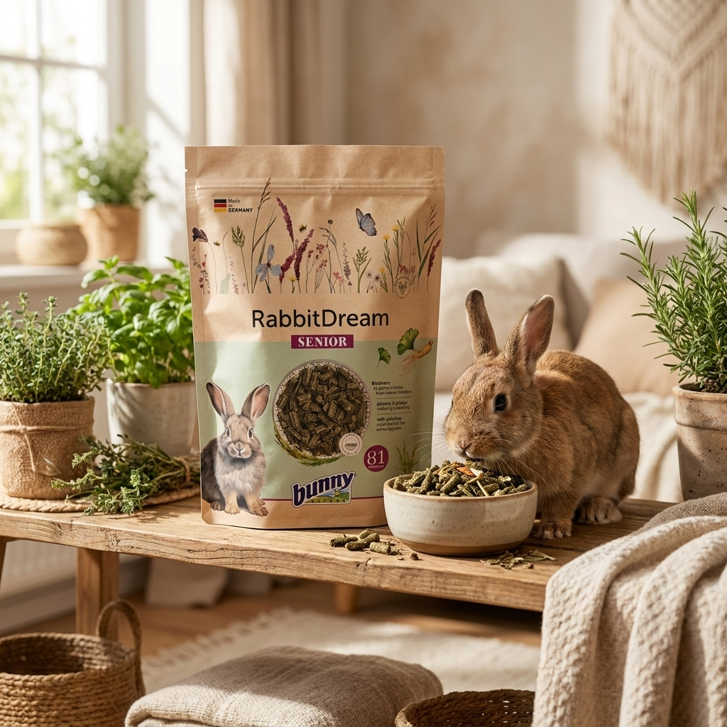 Bunny Nature Rabbit Dream Senior karma dla królika 1,5 kg – granulat z prebiotykiem i ziołami