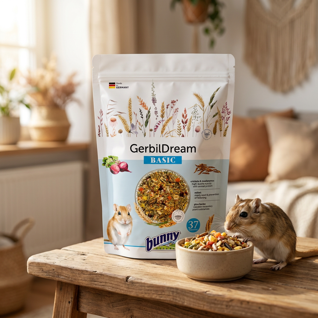 Bunny Nature Gerbil Dream Basic karma dla myszoskoczek 600 g – mieszanka 37 składników