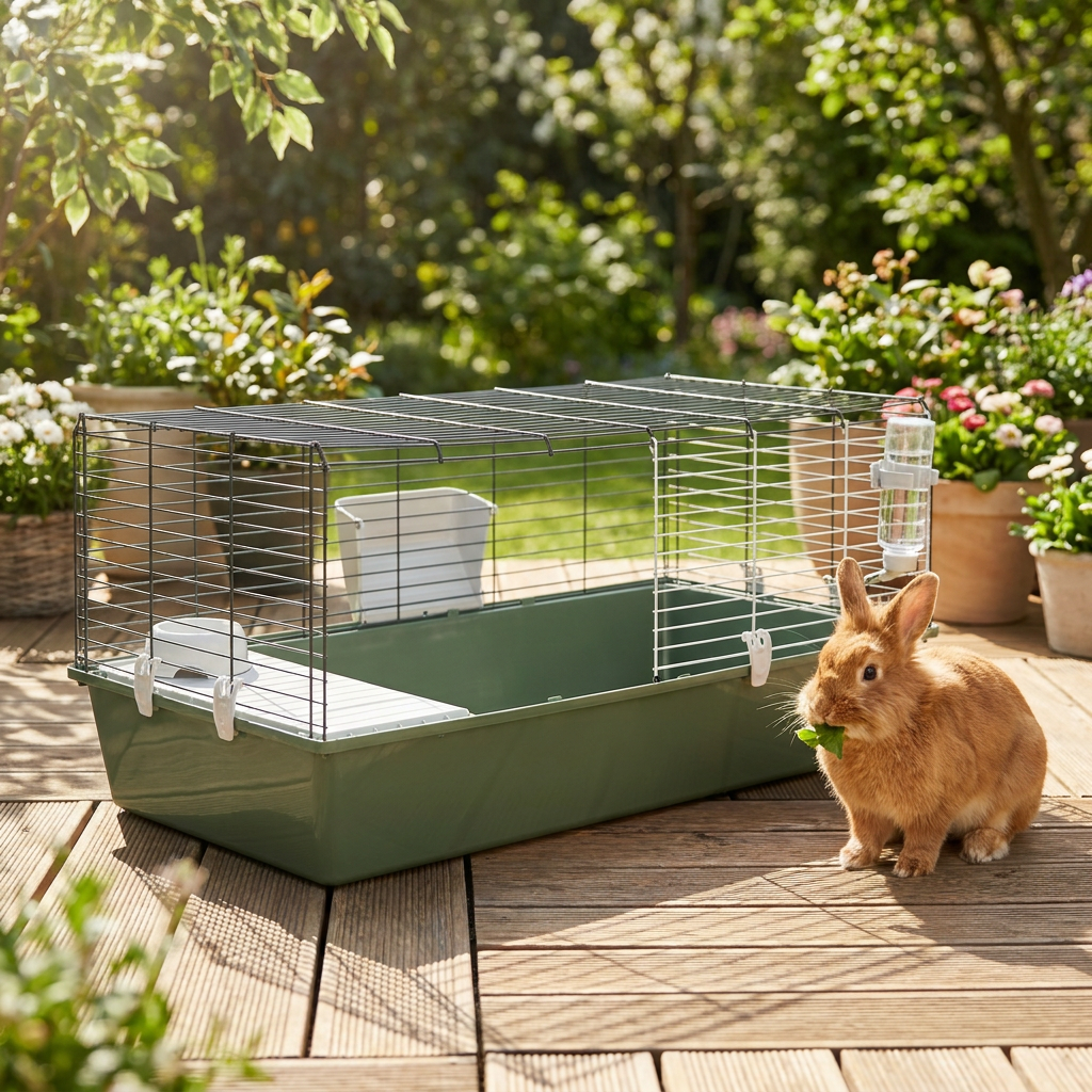 Ferplast Rabbit 120 klatka dla królika i świnki morskiej z wyposażeniem 118 x 58,5 cm